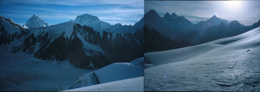 Čtyři osmitisícovky z jednoho místa - K2, Broad Peak, Gasherbrum IV.,III.,II. a I.