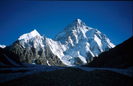 K2 - 8611 m - druhá nejvyšší hora světa.