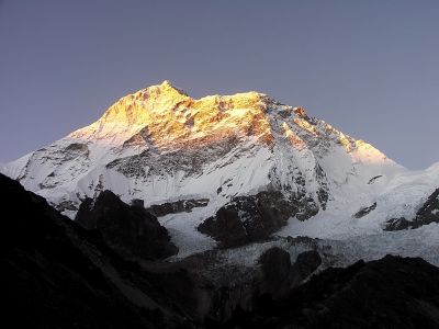 Západ slunce na Makalu