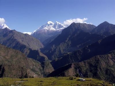 první pohled na Dhaulagiri