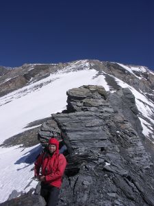 Tady končí náš výstup na Dhampus Peak