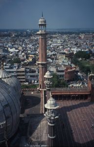 Pohled z minaretu na Delhi