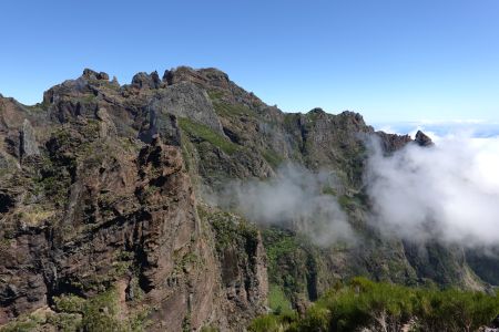 Cesta z Pico Ruivo na Pico Arieiro