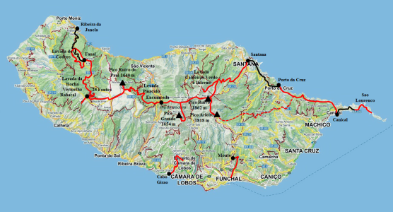 Mapa treku