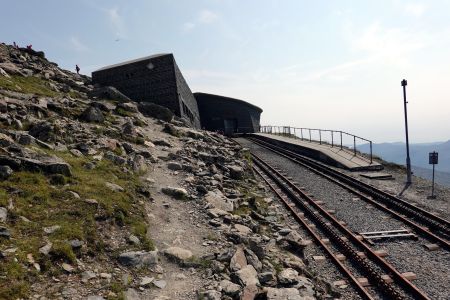 Horní stanice Snowdonské železnice byla pustá