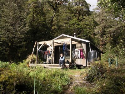 Na Upper Spey Hut se sušíme
