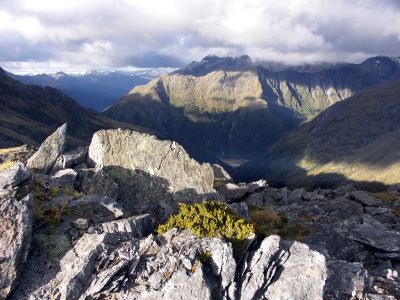 Pohled z Gilespie Pass