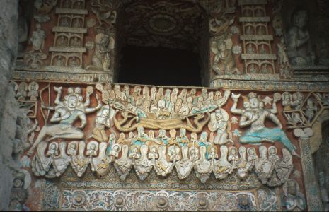 Datong (Ta Tchung) - skalní chrám - reliéfy 