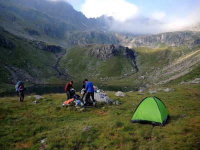 Táboříme u jezera Landawirsee