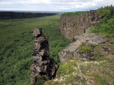  Ásbyrgi - na vrchole obrovského lávového proudu