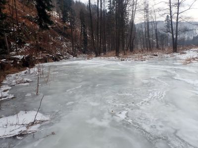 Pod Malým Rabštejnem už si troufám bruslit
