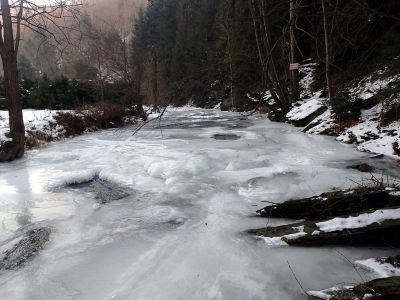 Zamrzlé kaskády.