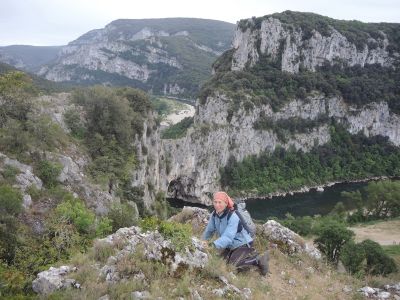 Kamila nad Pont d'Arc