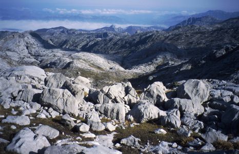 Neskutečný vápencový kras západní části Picos de Europa