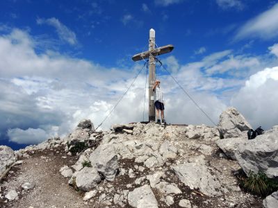 Jirka na vrcholu Storžiče