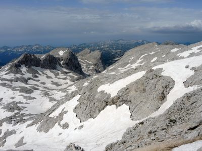 Na svazích Kanjavce bylo hodně sněhu