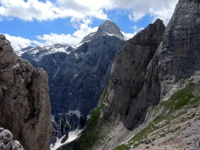 Triglav z výstupu na Bovški Gamsovec