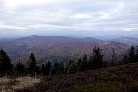 Pohled z Velké Rači na slovenskou stranu