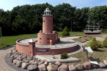 Model majáku v Kolobrzegu