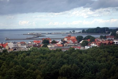 Pohled z majáku na Hel