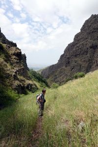 Výstup na sopku Ara.