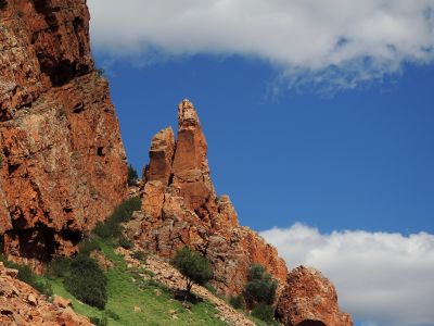 Působivé skály v soutěsce Simpsons Gap