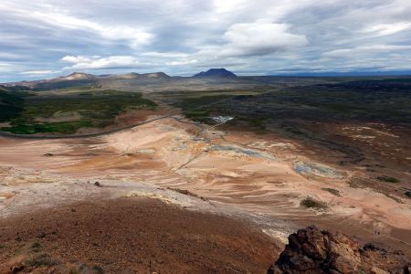 Námafjall - pohled z vrcholu