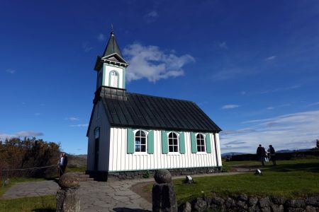 Kostelík v Þingvelliru