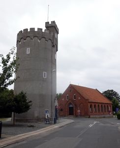 V Bogense je vodárna přístupná jako museum a rozhledna.