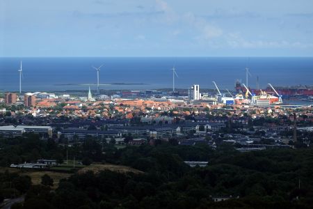 Z věže je krásný pohled na Frederikshavn.