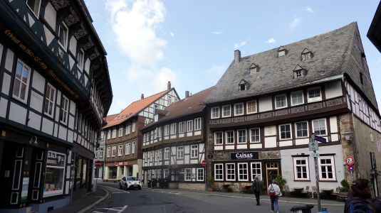 Hrázděné domy v Goslaru