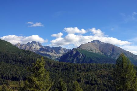 Pohled z můstku na Vysokou a Končistou