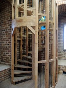 Prudnická věž je stále v rekonstrukci - ale byla přístupná.