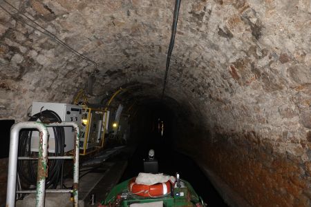 Štola Królowa Luiza - nastupujeme na loď