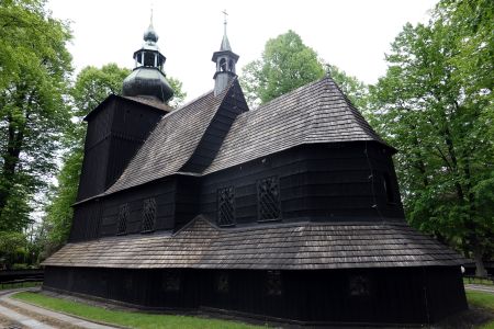 Mikuszowice Krakowskie - dřevěný kostel svaté Barbory.