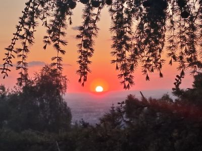 Západ slunce u Kubalonky