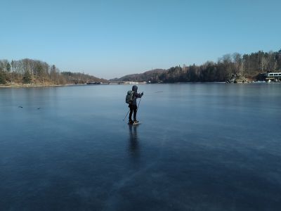 Kamila před hrází