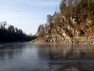 Bruslíme na jednom ze zálivů.