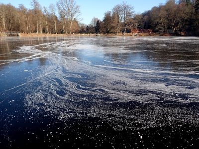 Toto nejsou obrazce v ledu, ale na ledu!