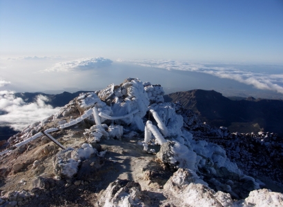 Tenerife - Teide - sestup z vrcholu
