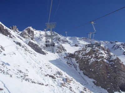 Schindlerspitzebahn - lanovka az na 2660 m.