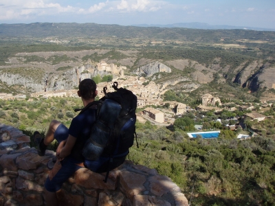 Zacatek dvoudenniho vyletu v Sierra de Guara podle mistniho noveho znaceni