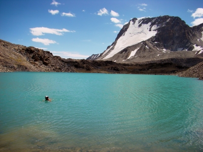 Pamir - koupel ve vysce 4600 m