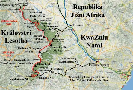Mapa treku