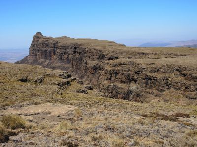 Rhino Peak - Nosorožčí kopec vybíhá daleko z escarpmentu