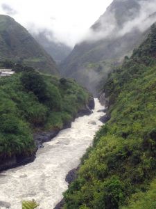 Údolí Rio Pastaza pod Baños