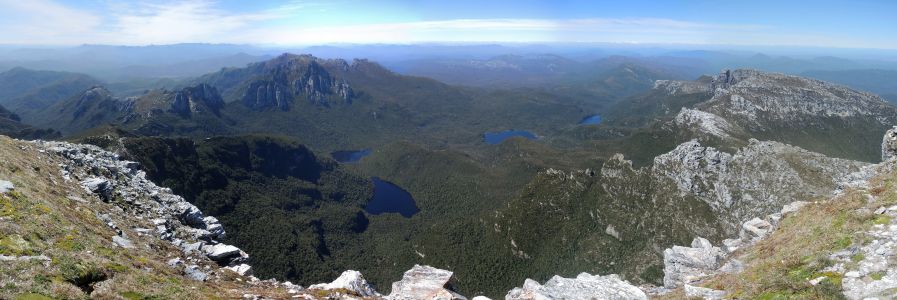 Panorama z vrcholu Frenchmans Cap