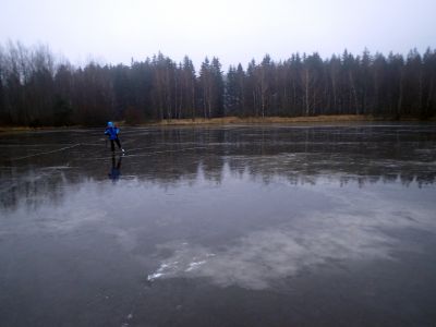 Bruslili jsme jen na západní části - po 7 cm