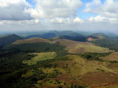 Pohled z Puy de Dôme na sever
