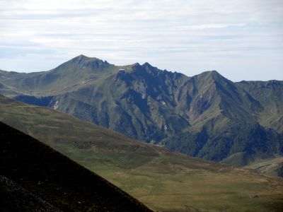 První pohled na Puy de Sancy